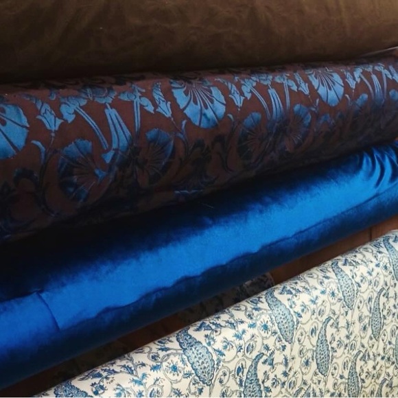 Beacon Hill Kerma Delft Blue Luxury Textile - Picture 1 of 14